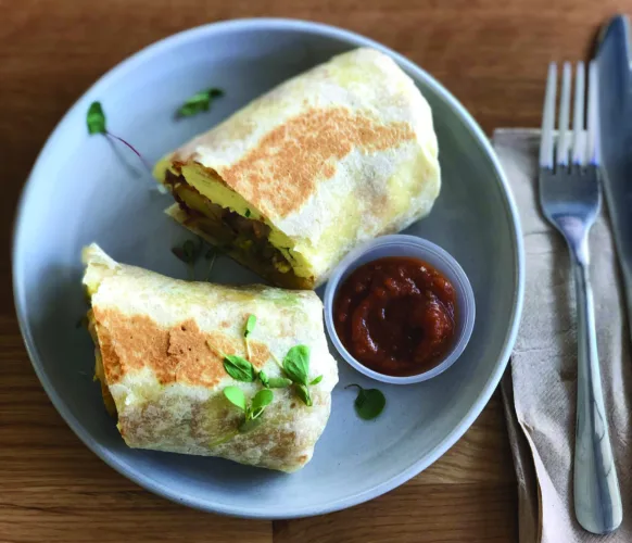 Jumpstart busy school mornings with make-ahead breakfast burritos